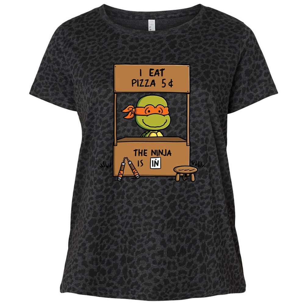 Ladies Curvy Jersey - 455GV3RF - Black Leopard - 11