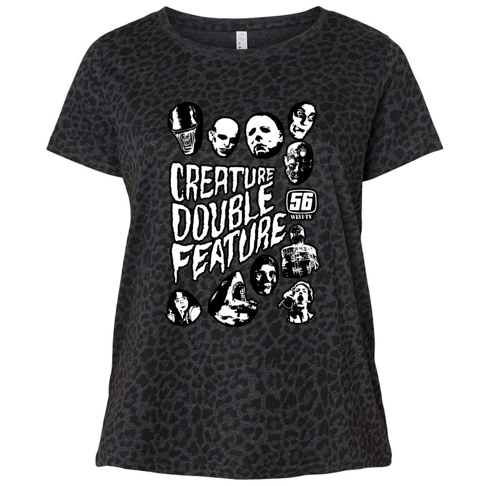 Ladies Curvy Jersey - EKDT697F - Black Leopard - 11