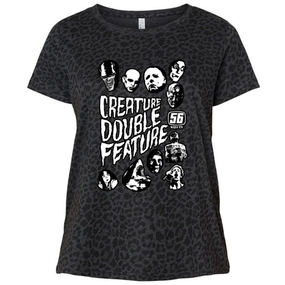 Ladies Curvy Jersey - EKDT697F - Black Leopard - 11