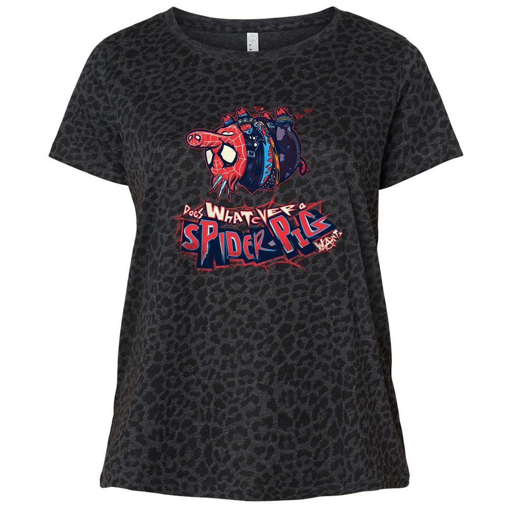 Ladies Curvy Jersey - R53P28QV - Black Leopard - 11