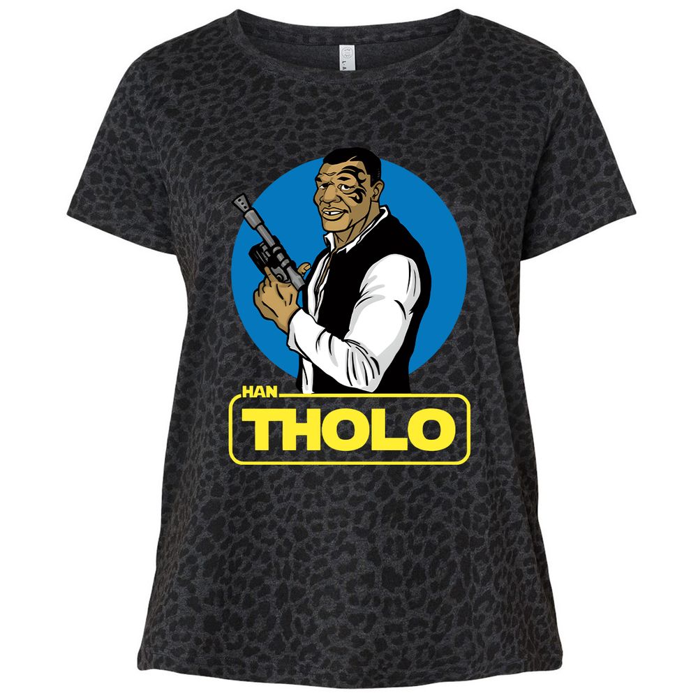 Ladies Curvy Jersey - TU6G6BHH - Black Leopard - 11