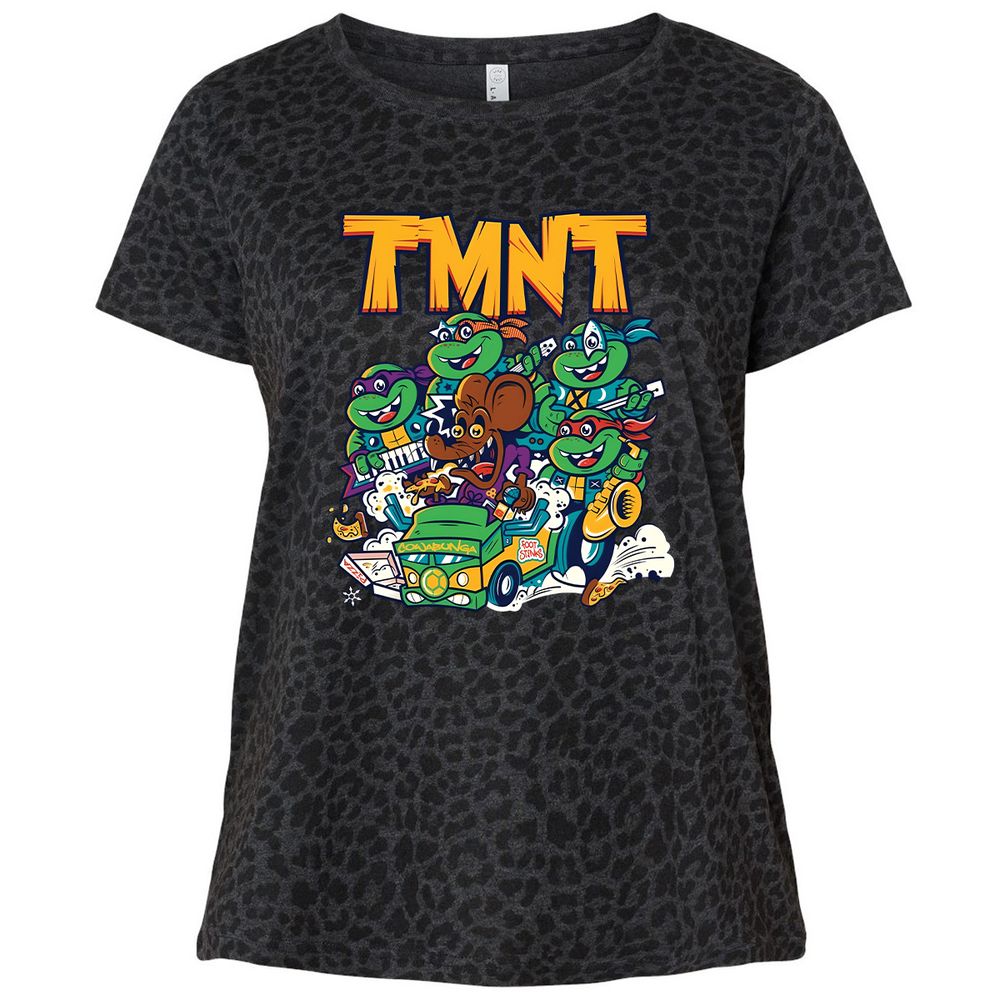 Ladies Curvy Jersey - 4SPPC7AS - Black Leopard - 11