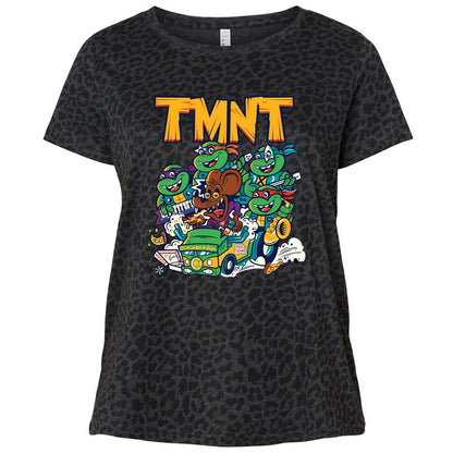 Ladies Curvy Jersey - 4SPPC7AS - Black Leopard - 11