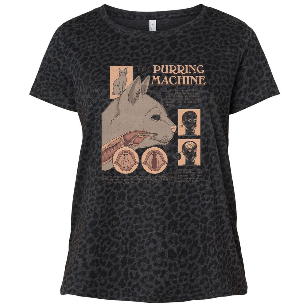 Ladies Curvy Jersey - WB2FBHM9 - Black Leopard - 11