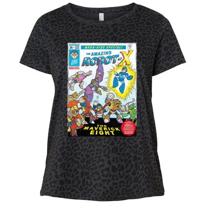 Ladies Curvy Jersey - 4V8DTMLE - Black Leopard - 11