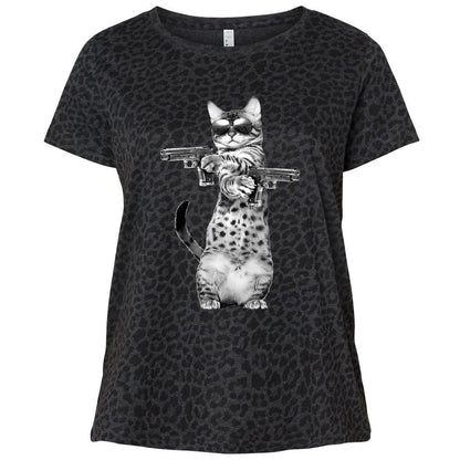 Ladies Curvy Jersey - G443LFK7 - Black Leopard - 11