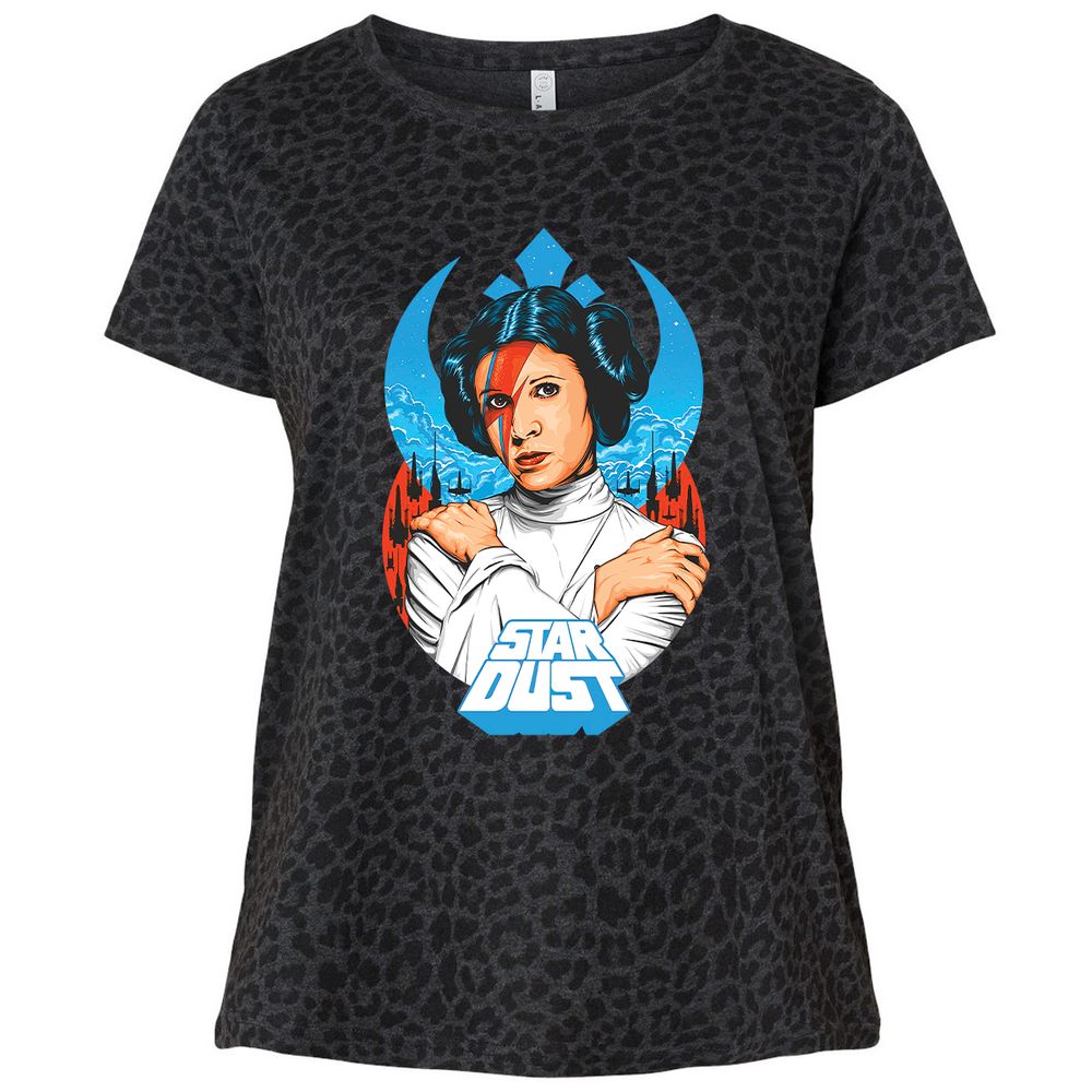 Ladies Curvy Jersey - 67YQMU5F - Black Leopard - 11