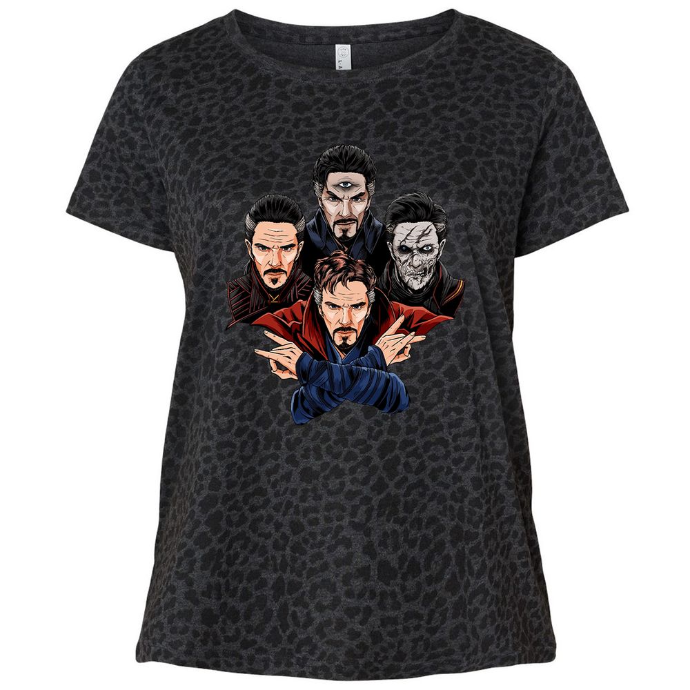 Ladies Curvy Jersey - 6HU8D554 - Black Leopard - 11