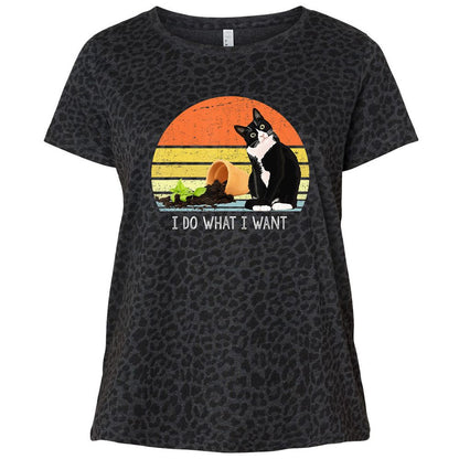 Ladies Curvy Jersey - PX226VKS - Black Leopard - 11