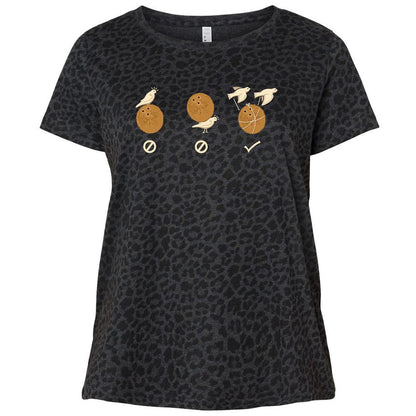 Ladies Curvy Jersey - 7VULF7S6 - Black Leopard - 11