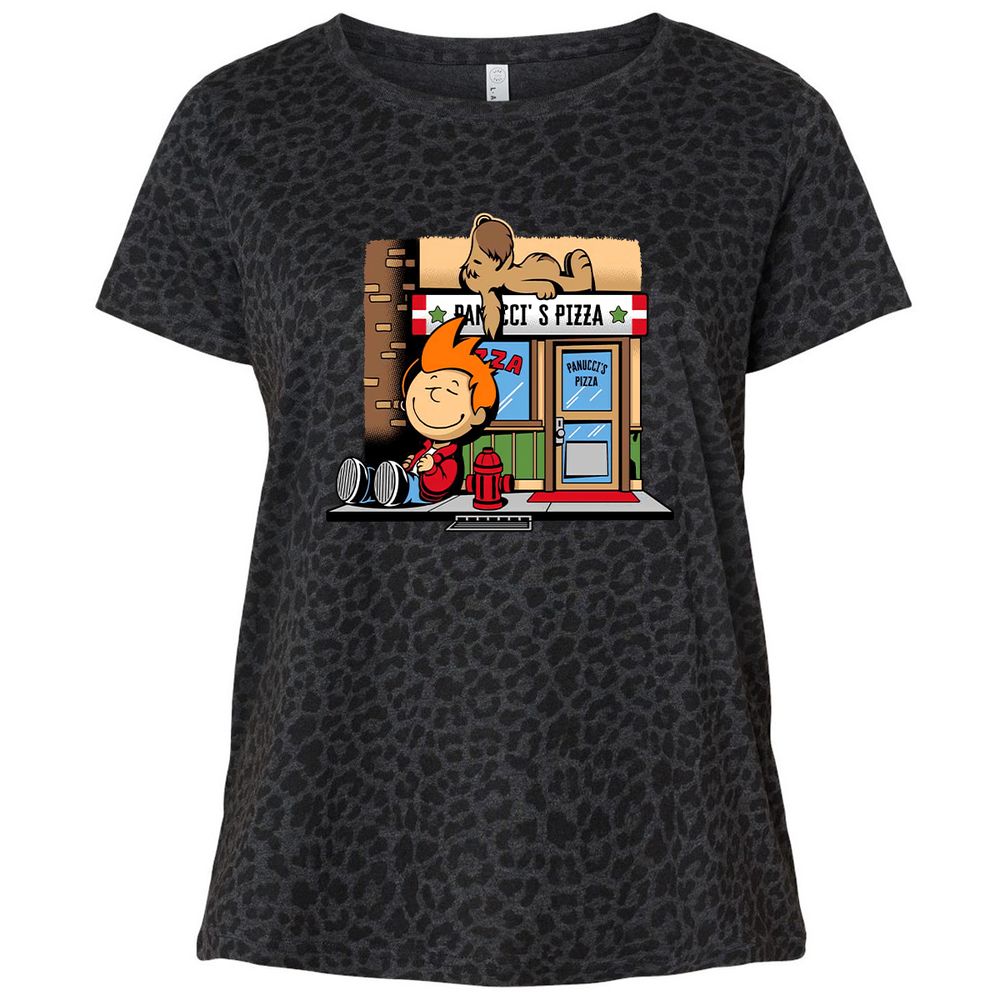 Ladies Curvy Jersey - 2KUY2PP4 - Black Leopard - 11