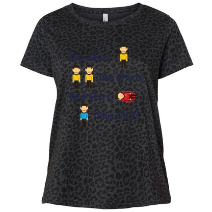 Red Shirt, Blue Shirt - Black Leopard - 11