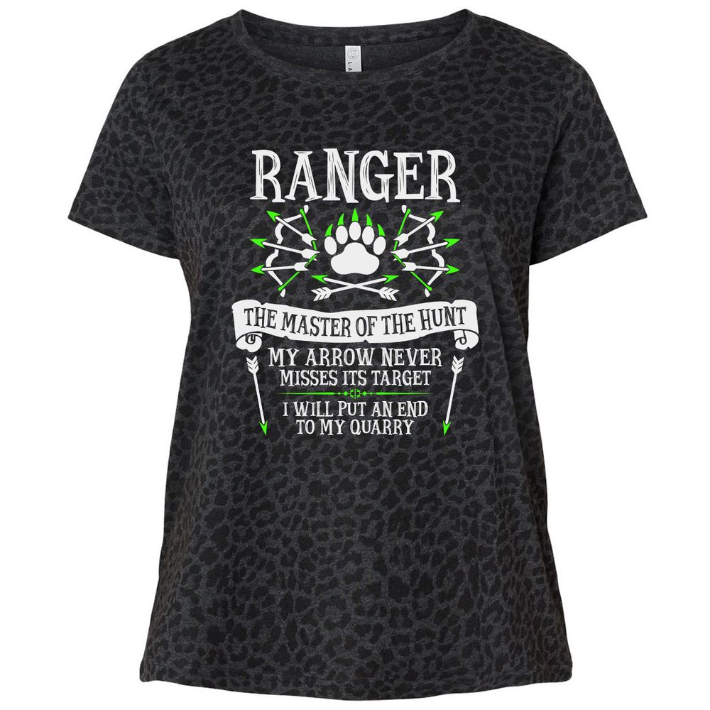 Ladies Curvy Jersey - 1B6K52UR - Black Leopard - 11