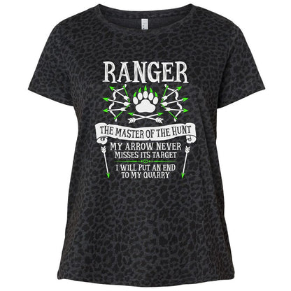 Ladies Curvy Jersey - 1B6K52UR - Black Leopard - 11