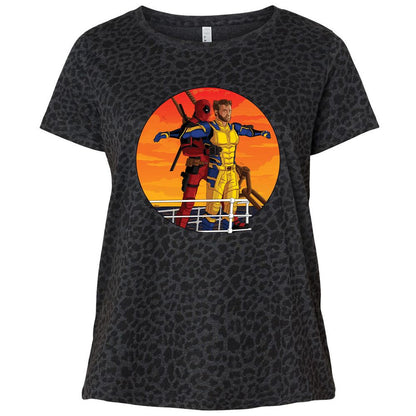 Ladies Curvy Jersey - AG6EPG4R - Black Leopard - 11