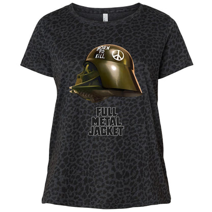 Ladies Curvy Jersey - WTRT6T34 - Black Leopard - 11