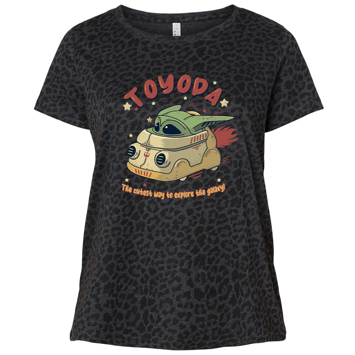 Ladies Curvy Jersey - DLGKFJXY - Black Leopard - 11