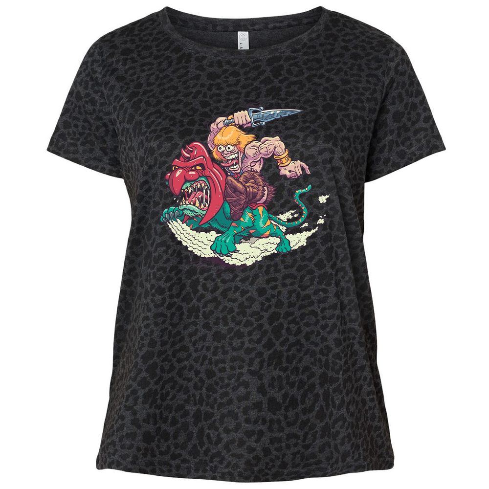 Ladies Curvy Jersey - P591LDYH - Black Leopard - 11