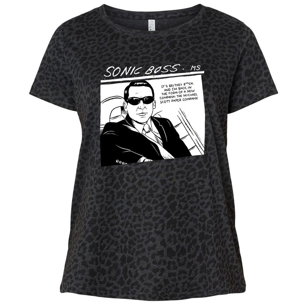 Ladies Curvy Jersey - NRMJFZ5E - Black Leopard - 11