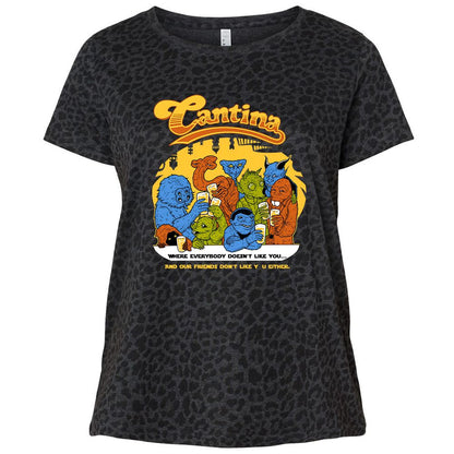 Ladies Curvy Jersey - F8S335QM - Black Leopard - 11