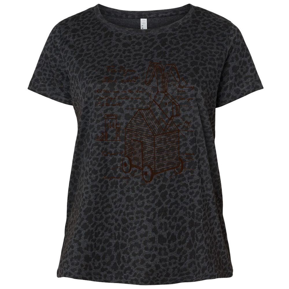 Ladies Curvy Jersey - 914CHFVE - Black Leopard - 11