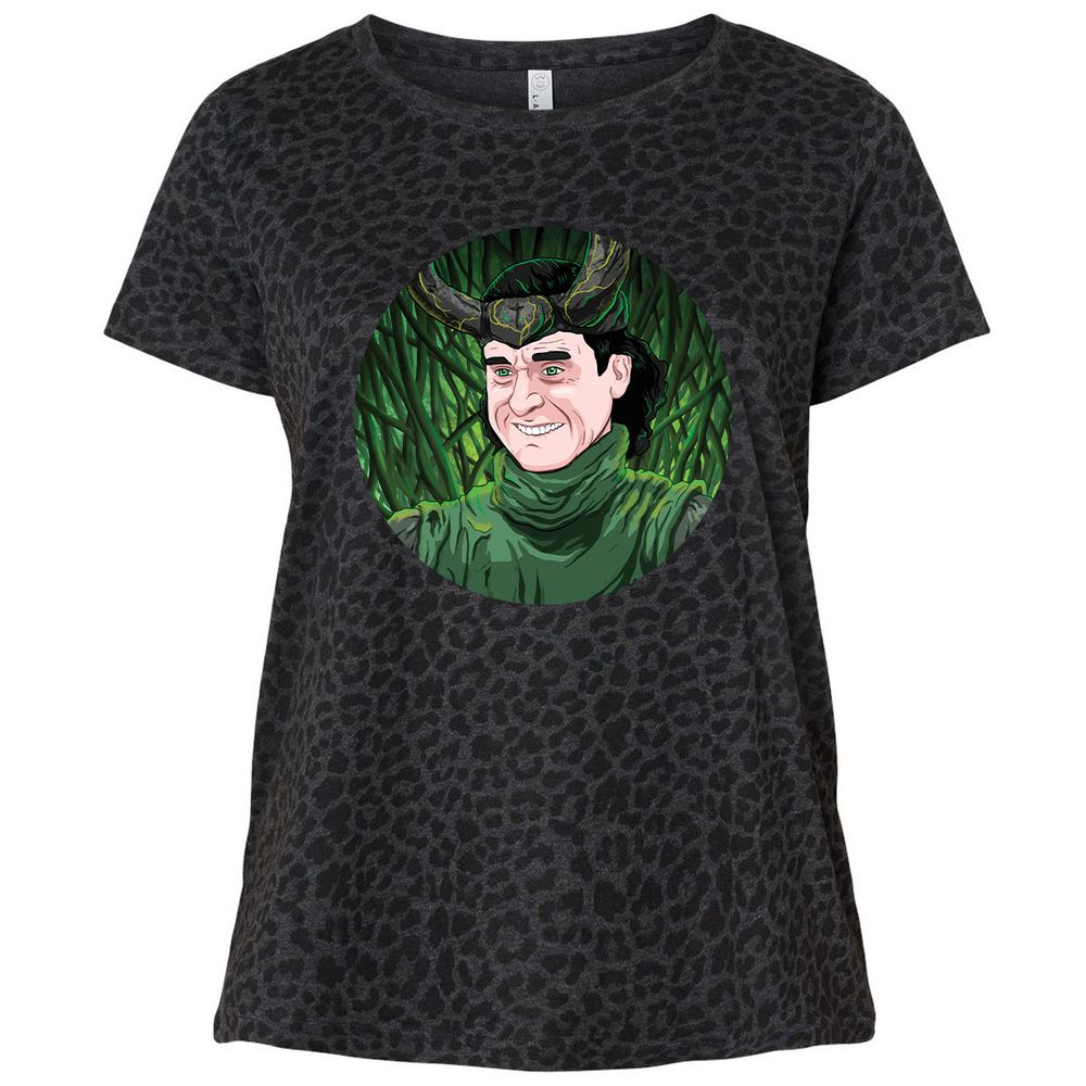 Ladies Curvy Jersey - MCEBUC1U - Black Leopard - 11