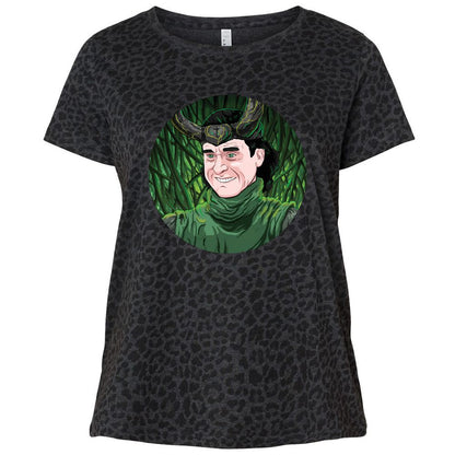 Ladies Curvy Jersey - MCEBUC1U - Black Leopard - 11