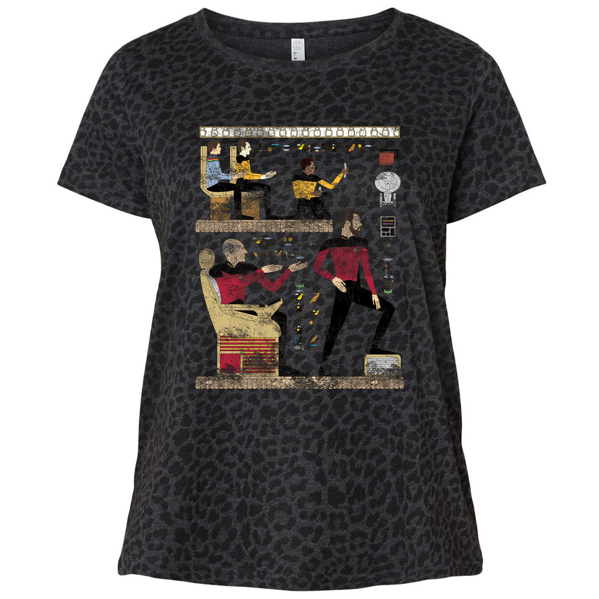 Ladies Curvy Jersey - 51KSX8RS - Black Leopard - 11