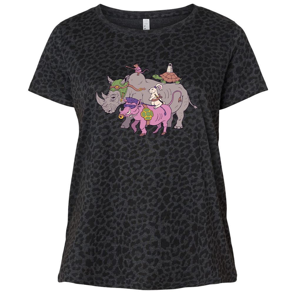 Ladies Curvy Jersey - N94AR623 - Black Leopard - 11