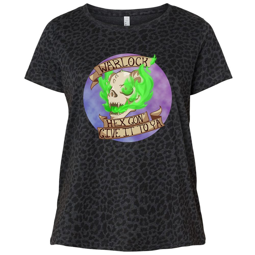 Ladies Curvy Jersey - K6GX2734 - Black Leopard - 11