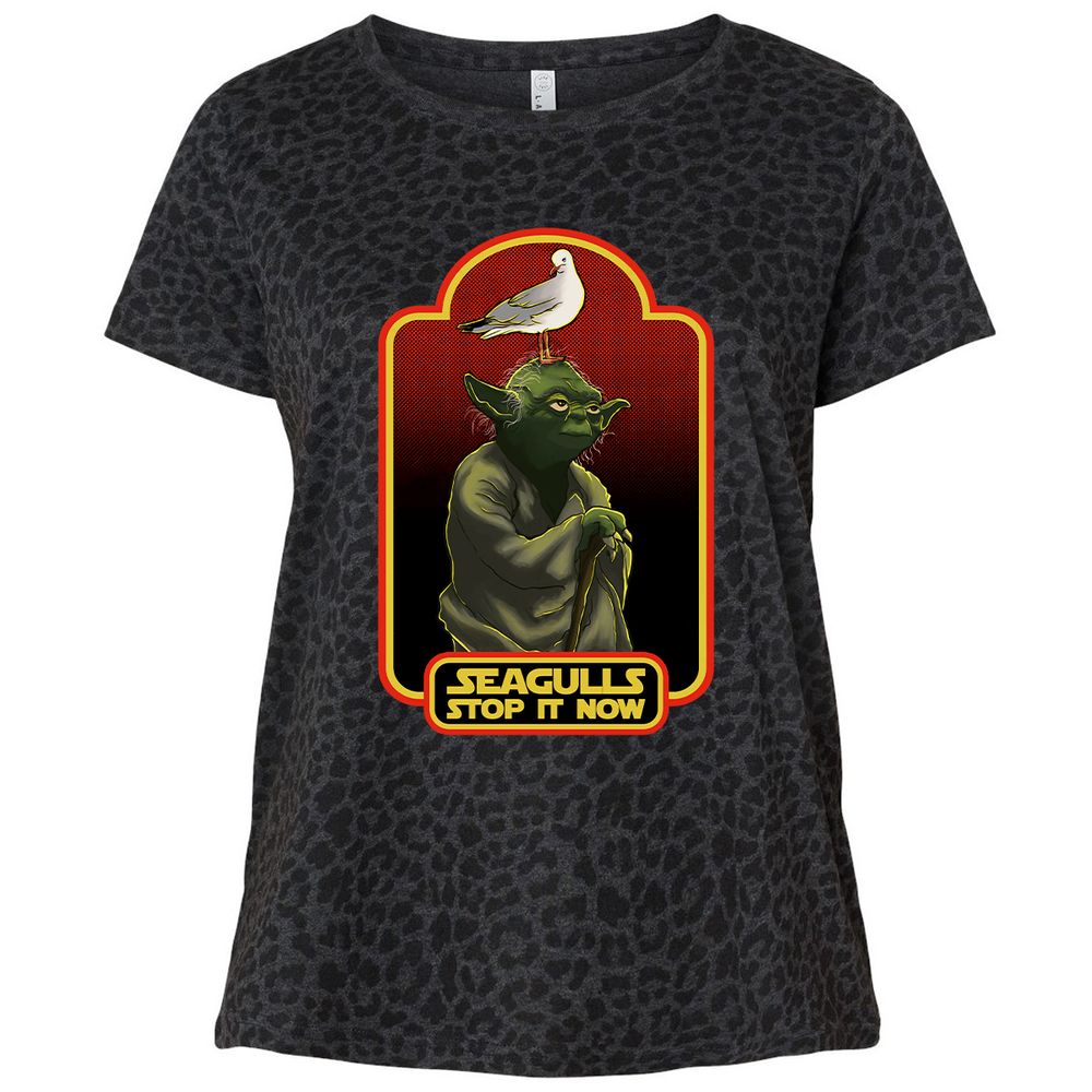 Ladies Curvy Jersey - X7UE2U7H - Black Leopard - 11