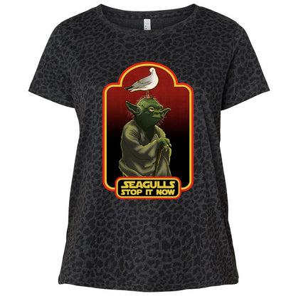 Ladies Curvy Jersey - X7UE2U7H - Black Leopard - 11