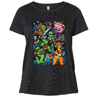 Ladies Curvy Jersey - F4965KFA - Black Leopard - 11