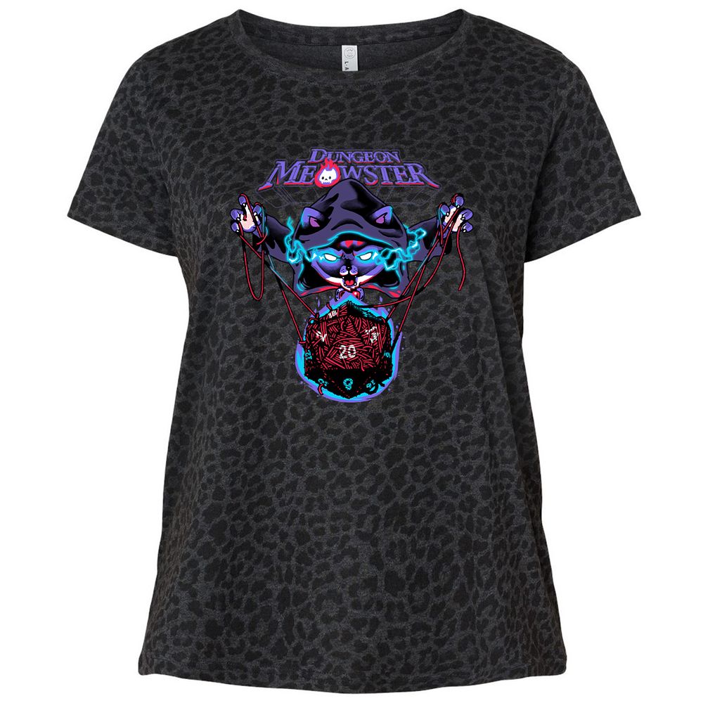 Ladies Curvy Jersey - TLD9GVPZ - Black Leopard - 11