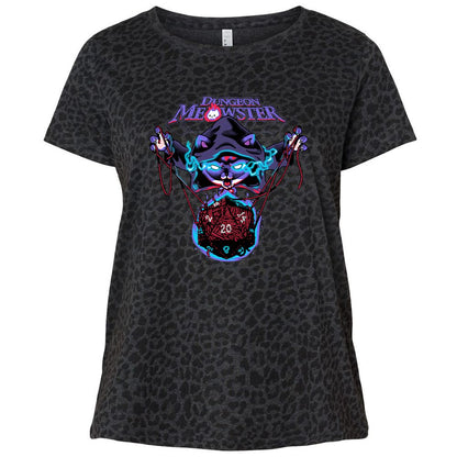 Ladies Curvy Jersey - TLD9GVPZ - Black Leopard - 11