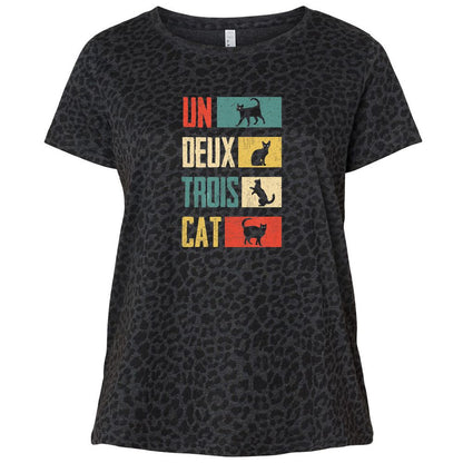 Ladies Curvy Jersey - VK3GHYVB - Black Leopard - 11