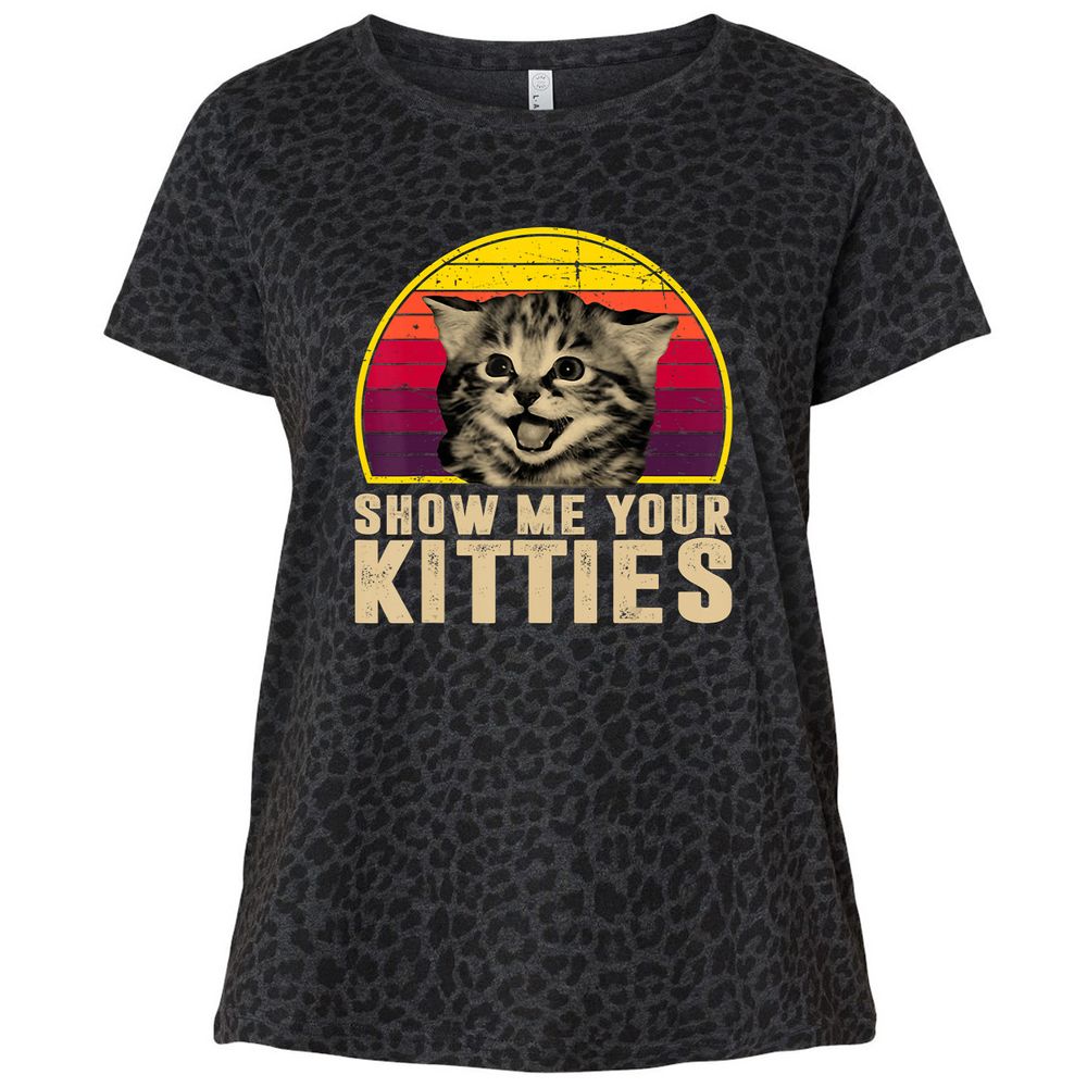 Ladies Curvy Jersey - L2AZ7P1E - Black Leopard - 11