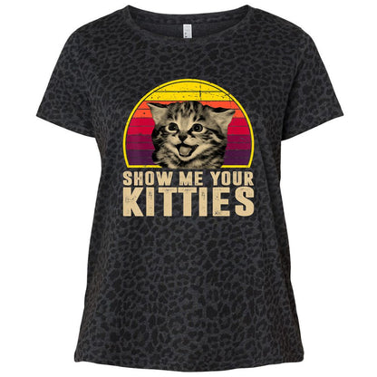 Ladies Curvy Jersey - L2AZ7P1E - Black Leopard - 11