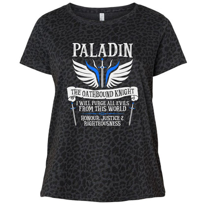 Ladies Curvy Jersey - 6X69XRZ5 - Black Leopard - 11