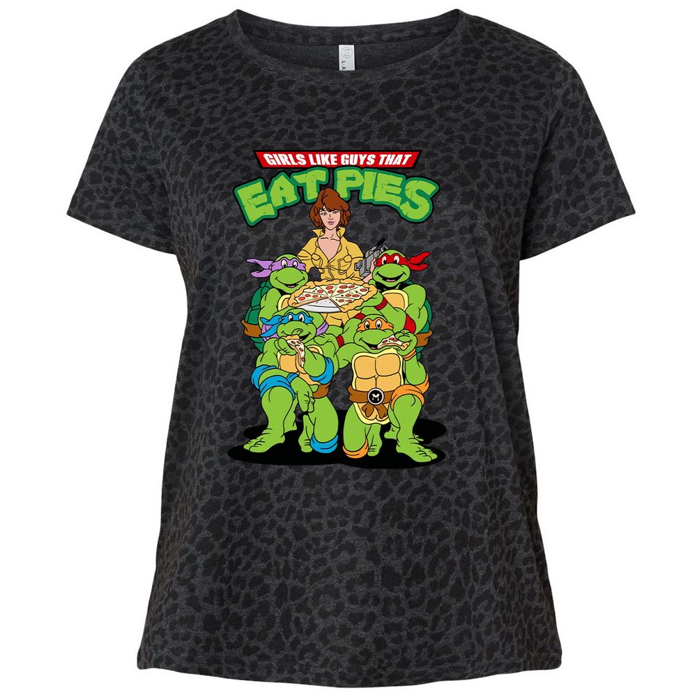 Ladies Curvy Jersey - BQA13YSN - Black Leopard - 11