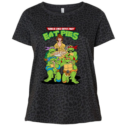 Ladies Curvy Jersey - BQA13YSN - Black Leopard - 11