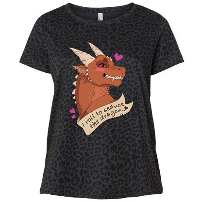 Ladies Curvy Jersey - T4HAEV5T - Black Leopard - 11