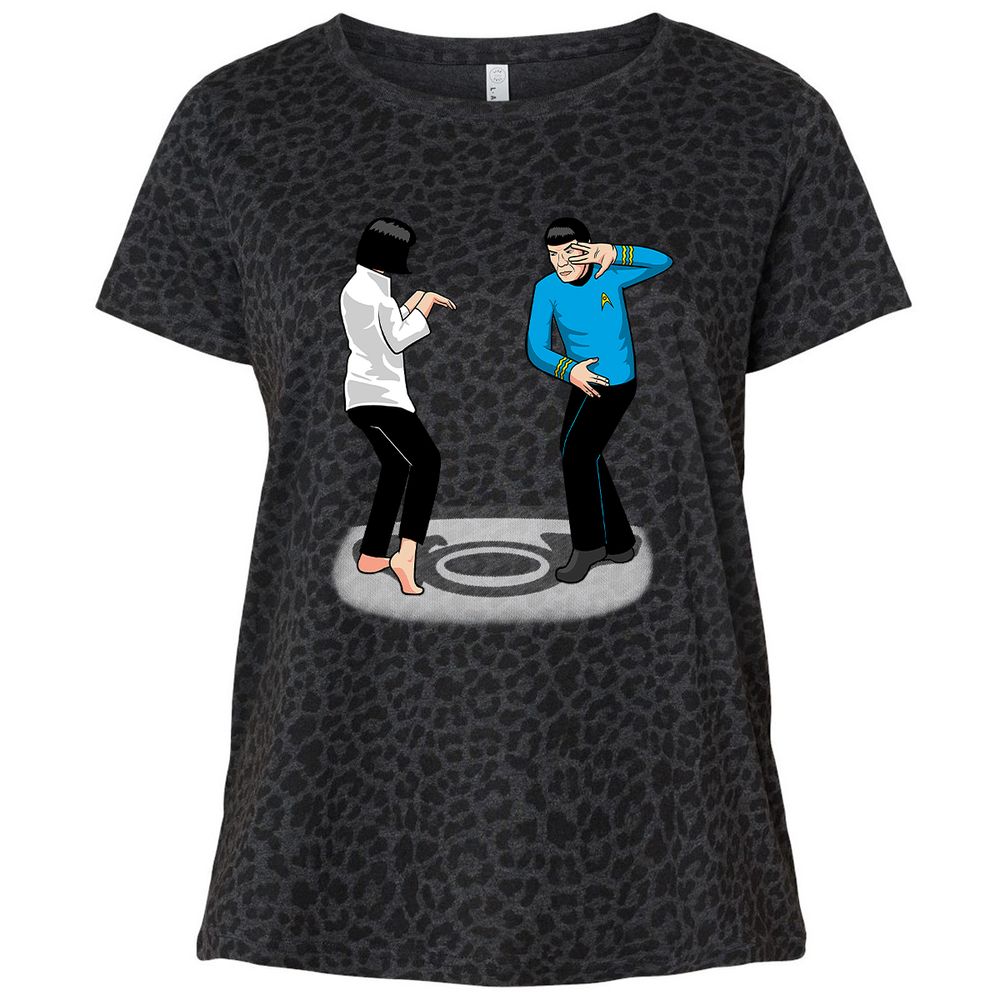 Ladies Curvy Jersey - QJUCVM3B - Black Leopard - 11