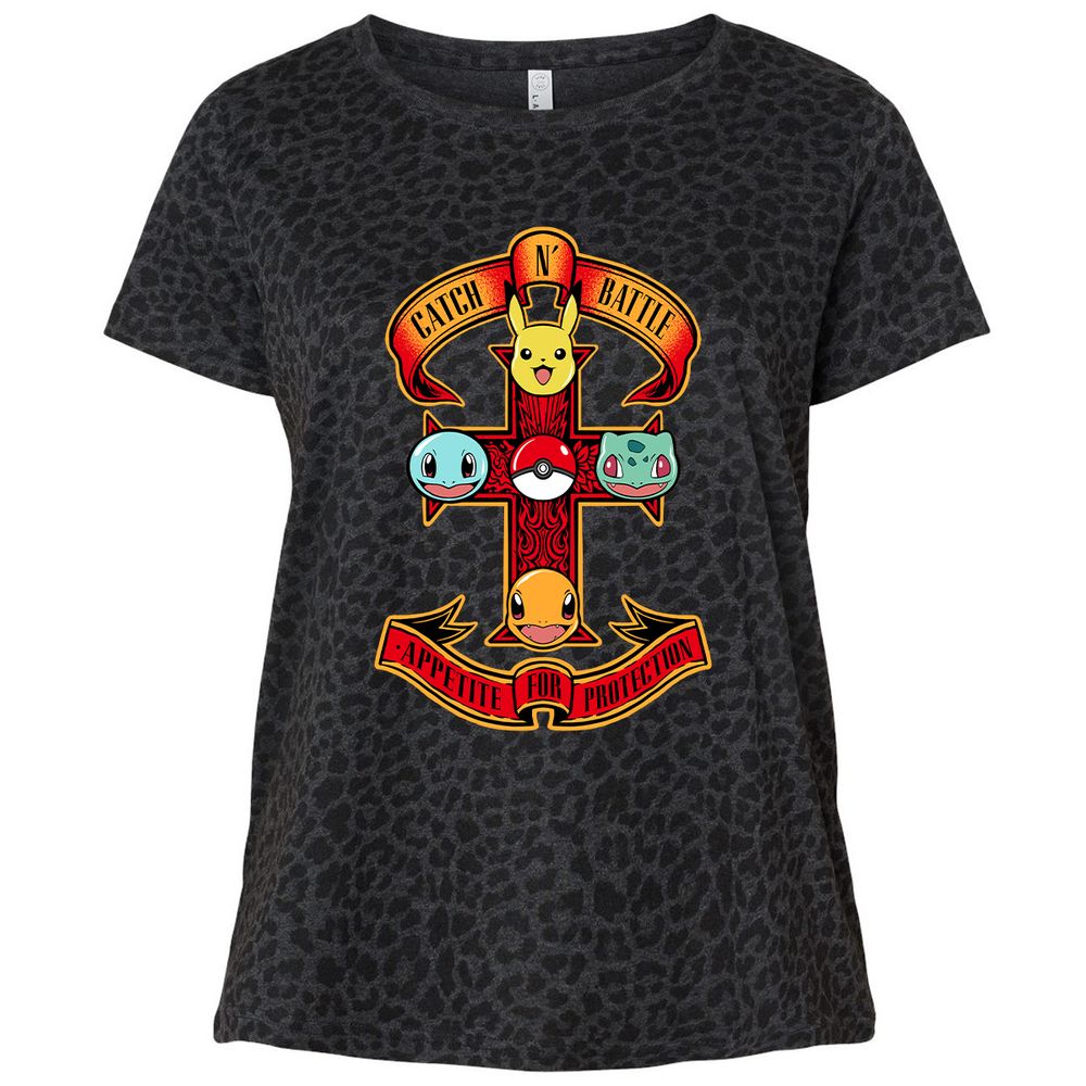 Ladies Curvy Jersey - MCLQESZW - Black Leopard - 11