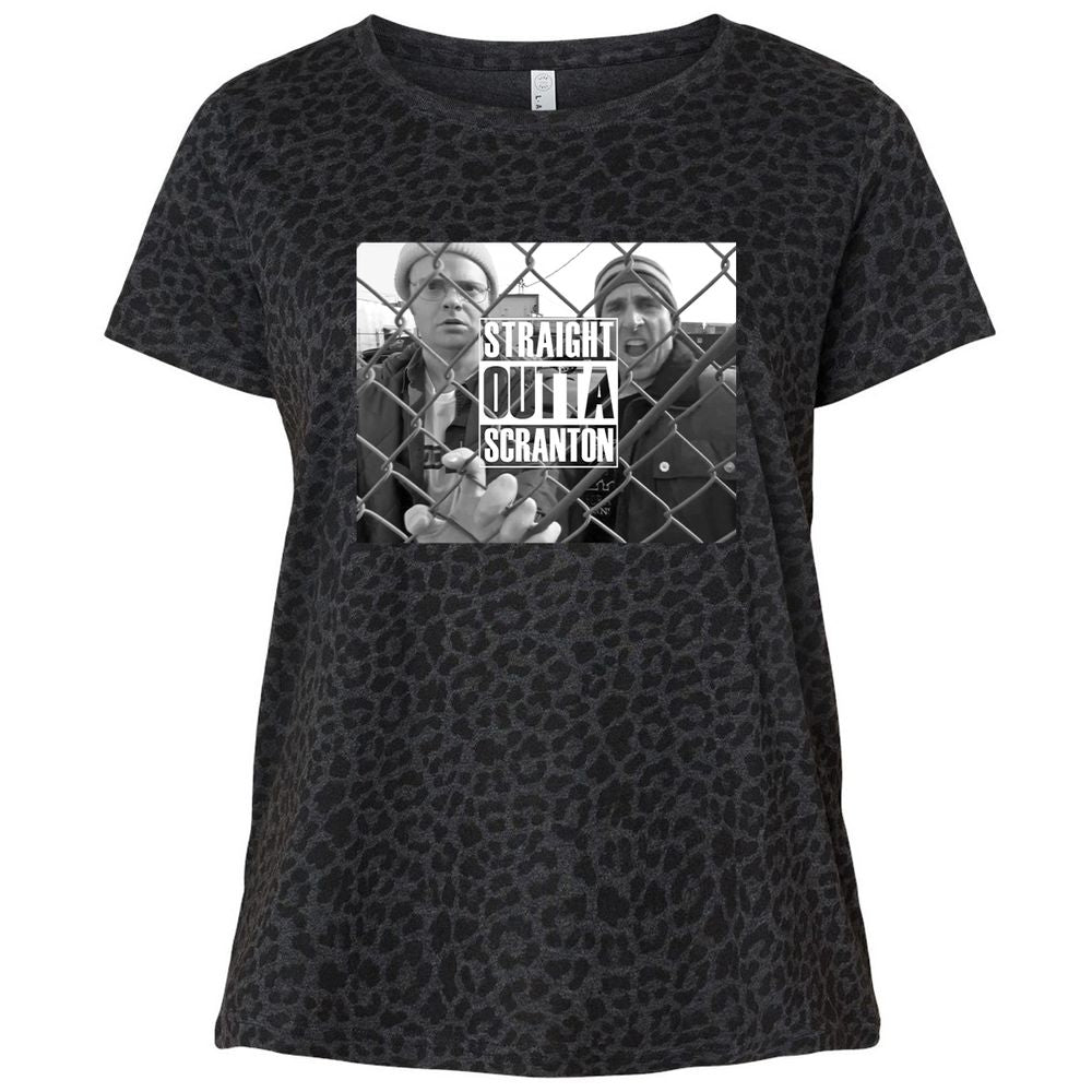 Ladies Curvy Jersey - SE97TWXY - Black Leopard - 11