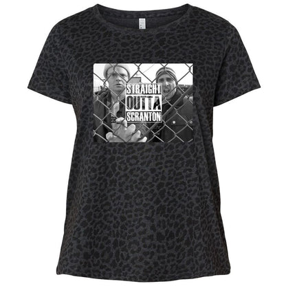 Ladies Curvy Jersey - SE97TWXY - Black Leopard - 11