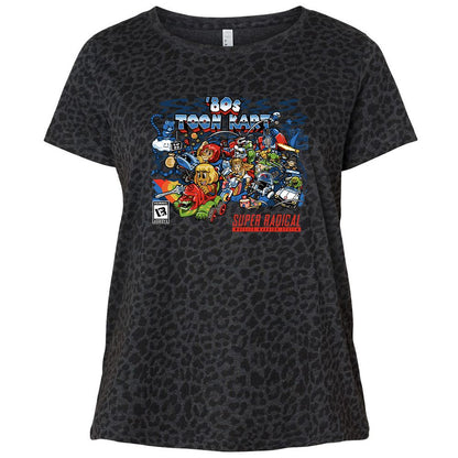 Ladies Curvy Jersey - MTDATZ9U - Black Leopard - 11