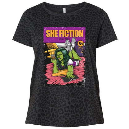 Ladies Curvy Jersey - 6D99RCWL - Black Leopard - 11