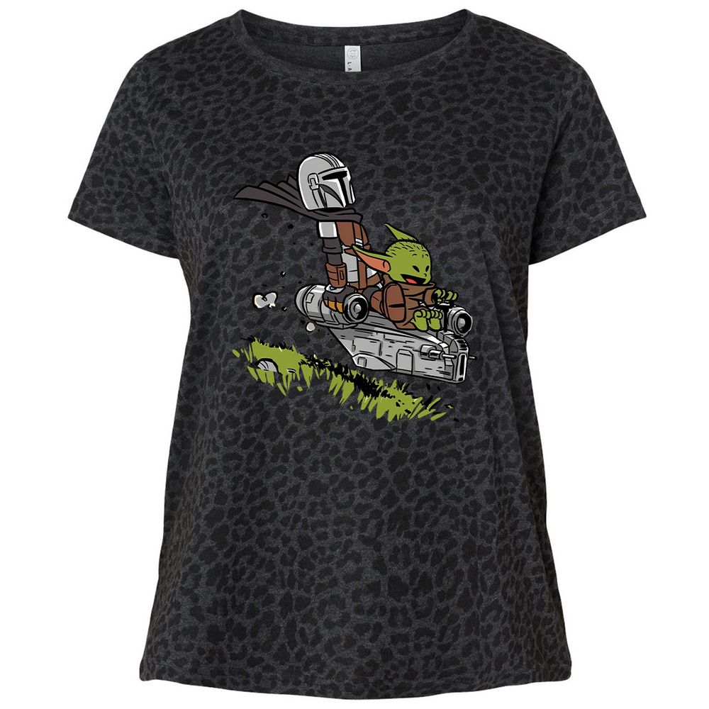 Ladies Curvy Jersey - GNPWDQ9U - Black Leopard - 11