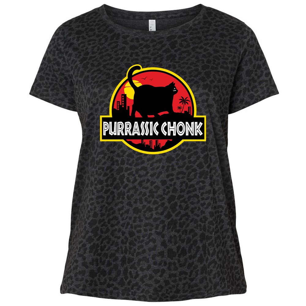 Ladies Curvy Jersey - V1ELNK3W - Black Leopard - 11